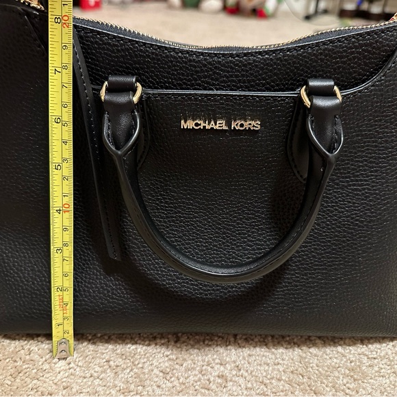 🆕NWT Michael Kors Austen black leather satchel - Picture 8 of 8
